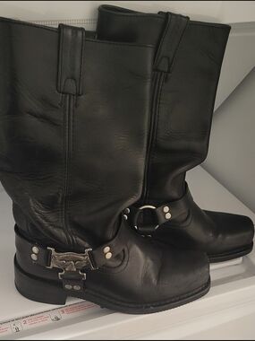 Harley-Davidson Black Rider Boots with Branded Soles